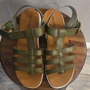 Patrizia Olive Green Strappy Sandals